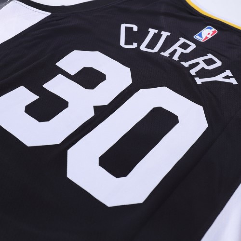 Men's Golden State Warriors Stephen Curry #30 Black Swingman Jersey - Statement Edition-Pro Kit Vault | Brand New 26/27 Sports Jerseys